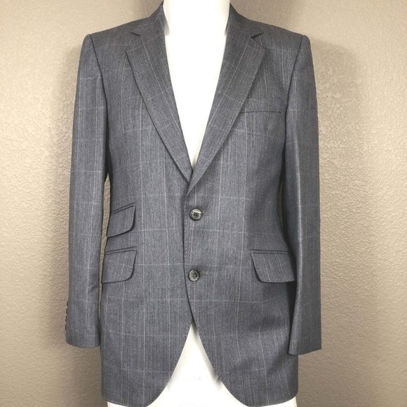 Alexandre London Collection Custom Tailored Plaid Wool Jacket Blazer Bri… - Picture 1 of 8